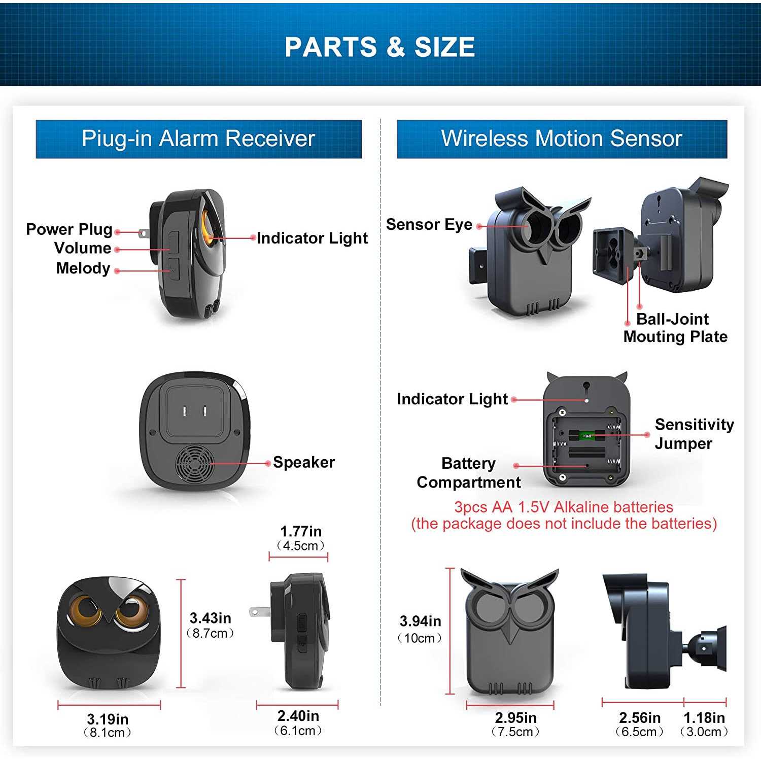 Driveway Alarm 1/2 Mile Long Range Wireless Driveway Alarm Outdoor Weather Res - Image 5