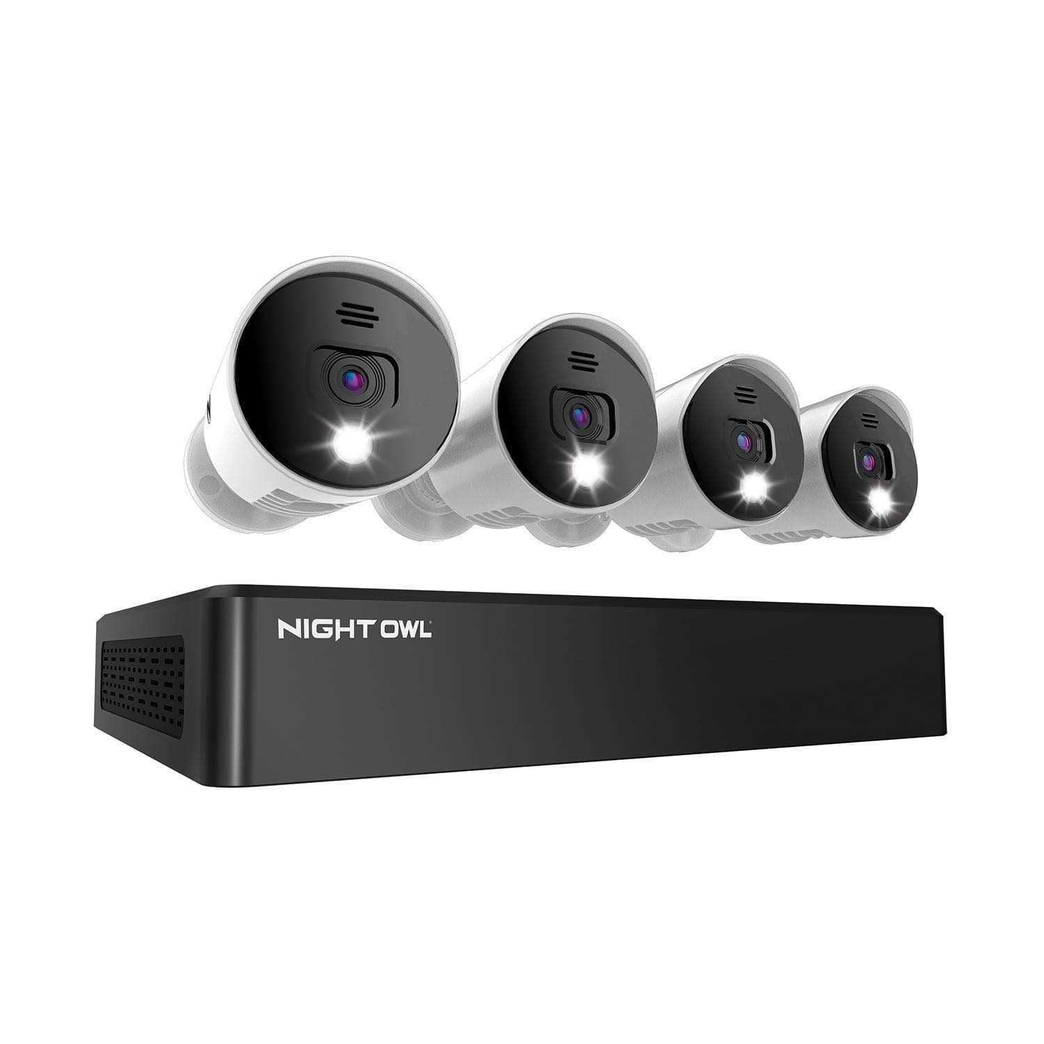 Night Owl Security Camera System Cctv 8 Channel Bluetooth DVR with 1TB Hard Drive