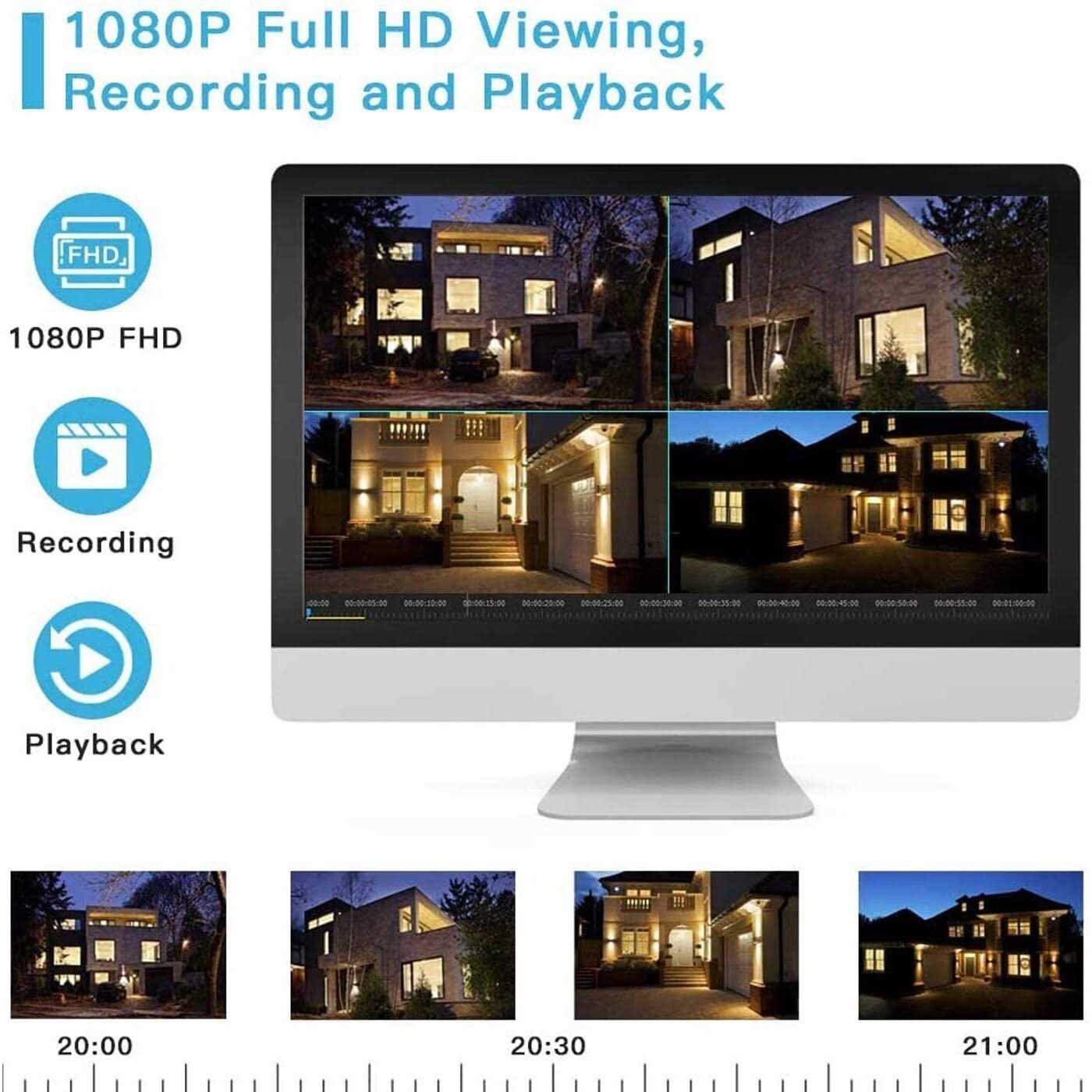 Anni Wireless Security Camera System with 1TB Hard Drive Security Cameras 1080p with 24/7 Video Audio Recording - Image 5