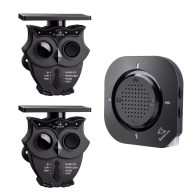 1/2 Mile Long Range Solar Wireless Driveway Alarm System IP65 Weatherproof Outdoor Motion Detectors&Sensor 120dB Siren Sound Light Security Alert