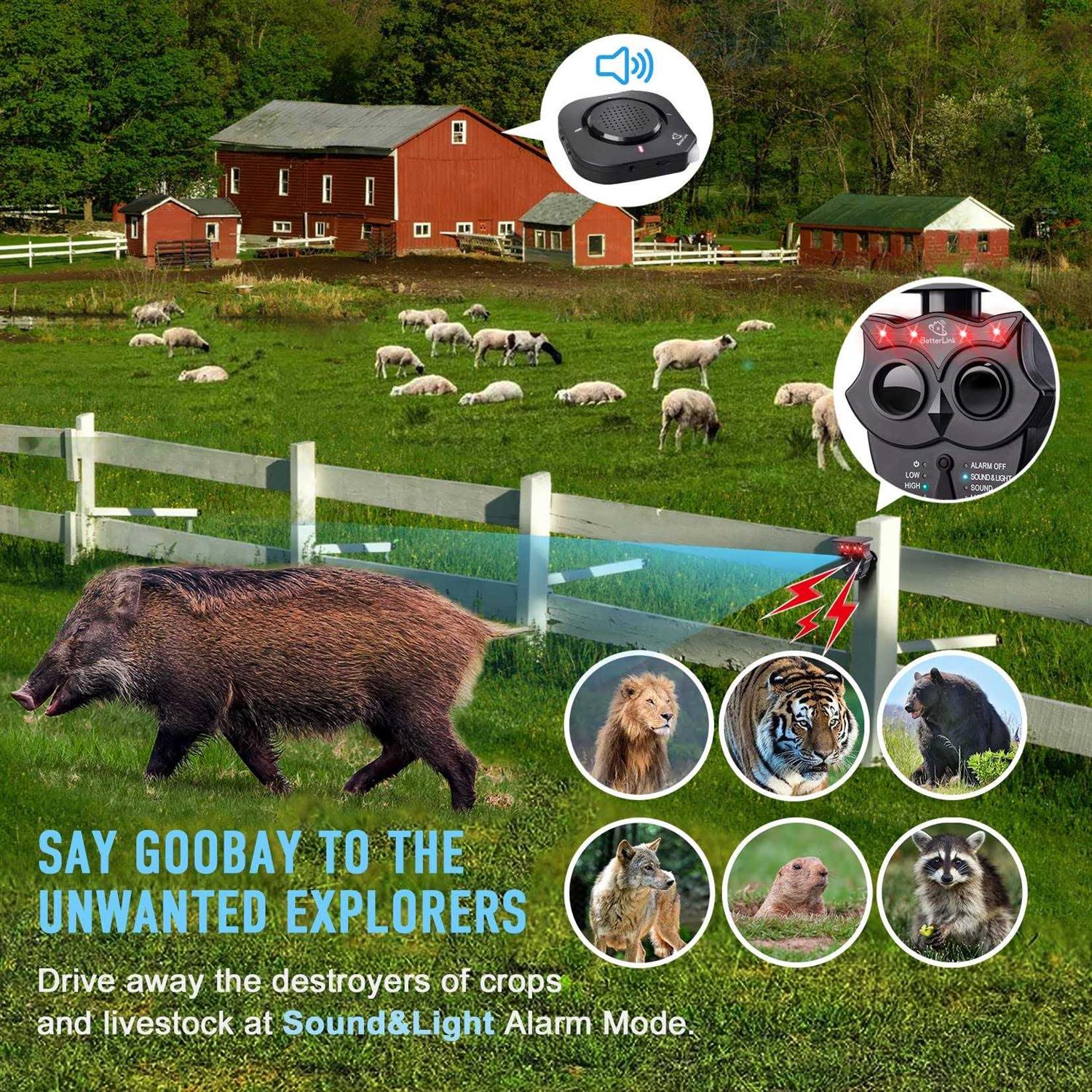 1/2 Mile Long Range Solar Wireless Driveway Alarm System IP65 Weatherproof Outdoor Motion Detectors&Sensor 120dB Siren Sound Light Security Alert - Image 5