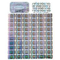 dose not apply Authentic Hologram Labels/Stickers Silver Transfer Tamper Evident Security Warranty Void Seals / Stickers High