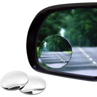 Blind Spot Car Mirror 2 Pack-2 Inch Round Rear View Convex Mirrors for Cars/SUVs/Motorcycles/Trucks/Trailers/Snowmobiles/Bicycles/RVs/Boats/Golf