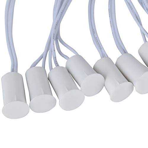 10pcs NC Recessed Wired Door Window Sensor Magnetic Switch for Home Security Alarm System - Image 3