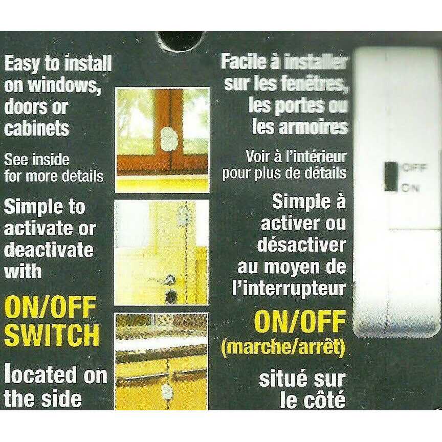 90 Decibel Battery Operated Window and Door Alarm - Image 2