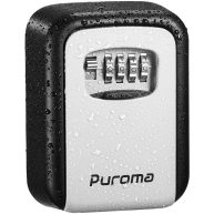 Puroma Security Key Lock Box 4-Digit Combination Waterproof Lock Box Key Storage Lockbox Wall Mount 5 Key