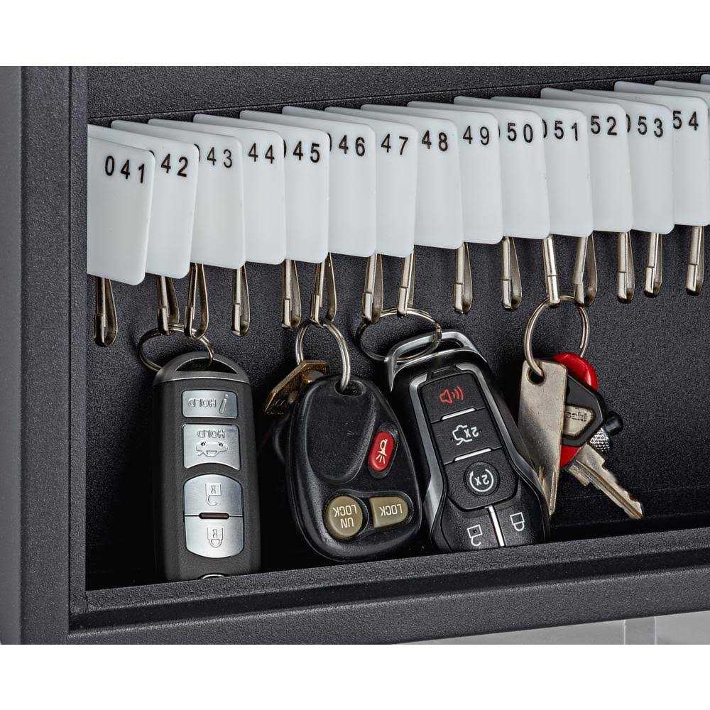 AdirOffice 60-Key Steel Heavy-Duty Digital Lock Key Cabinet - Image 2