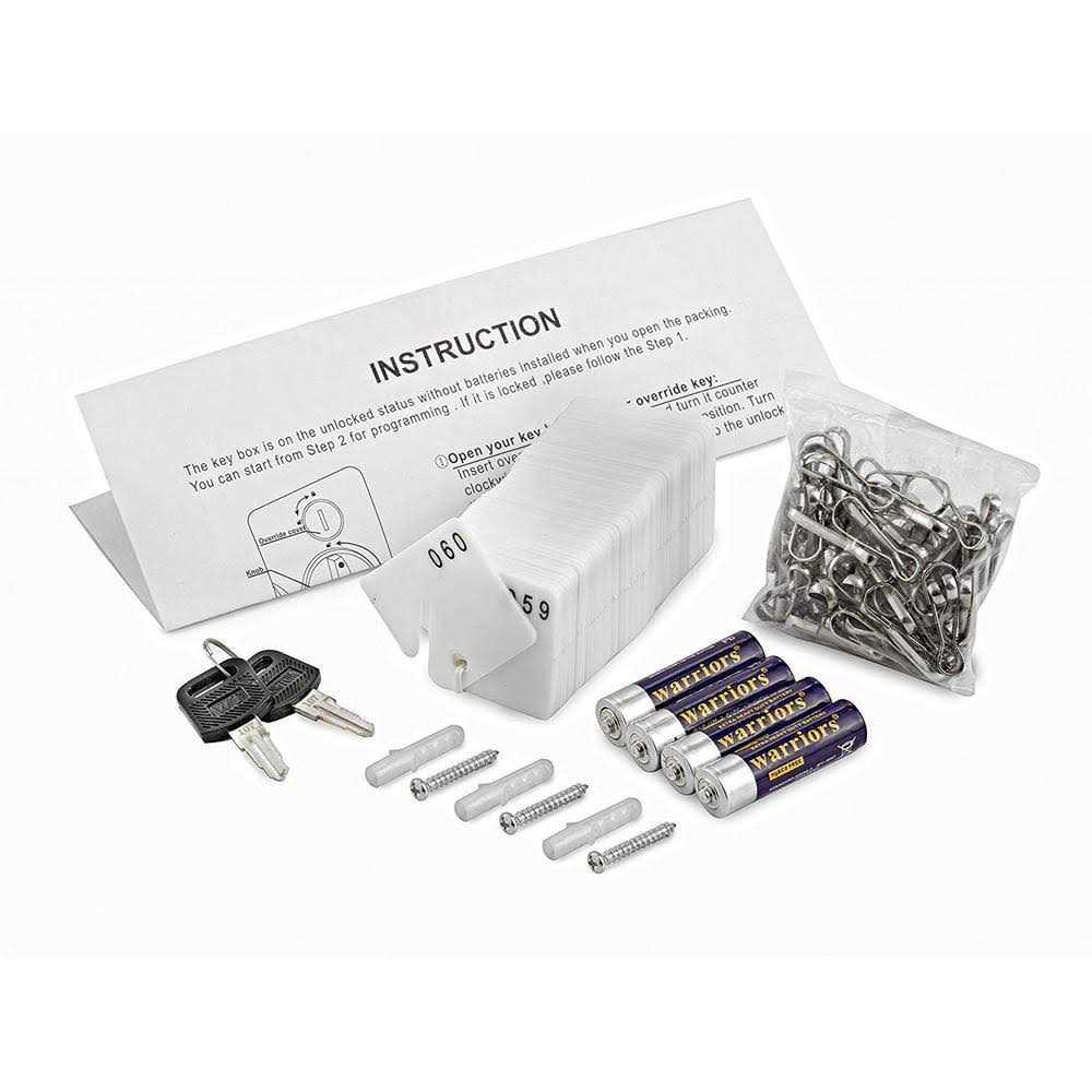 AdirOffice 60-Key Steel Heavy-Duty Digital Lock Key Cabinet - Image 2