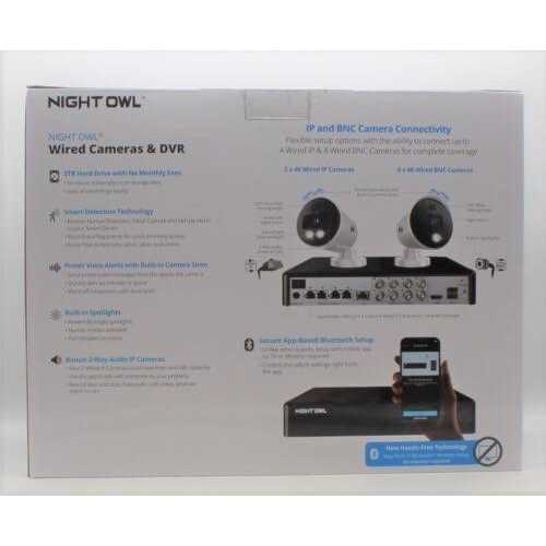 Night Owl Clb8d12-282ilsa Expandable 12 Channel Wired Bluetooth DVR w/ Wired BNC & Wired IP 4K UHD Cameras - Image 3