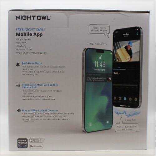 Night Owl Clb8d12-282ilsa Expandable 12 Channel Wired Bluetooth DVR w/ Wired BNC & Wired IP 4K UHD Cameras - Image 5