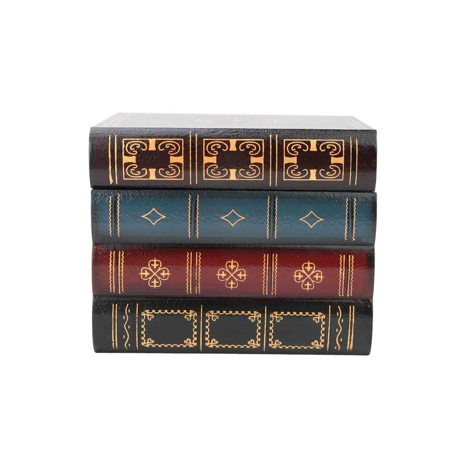 Book Safe European Style Decorative Fake Book Hollowed Out Decorative Faux Books - Image 4