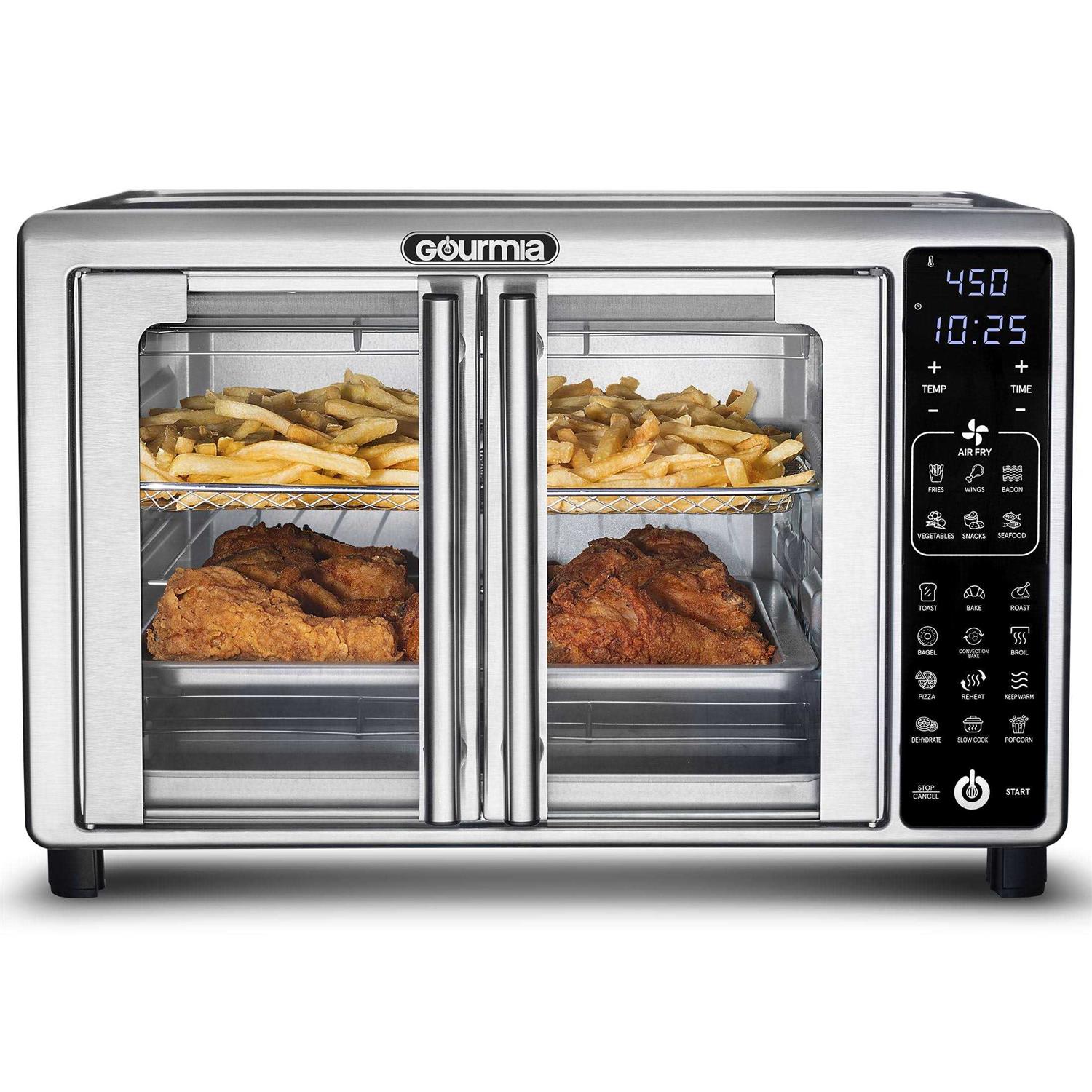 New Gourmia 6-Slice Digital Toaster Oven Air Fryer with 19 One-Touch Presets