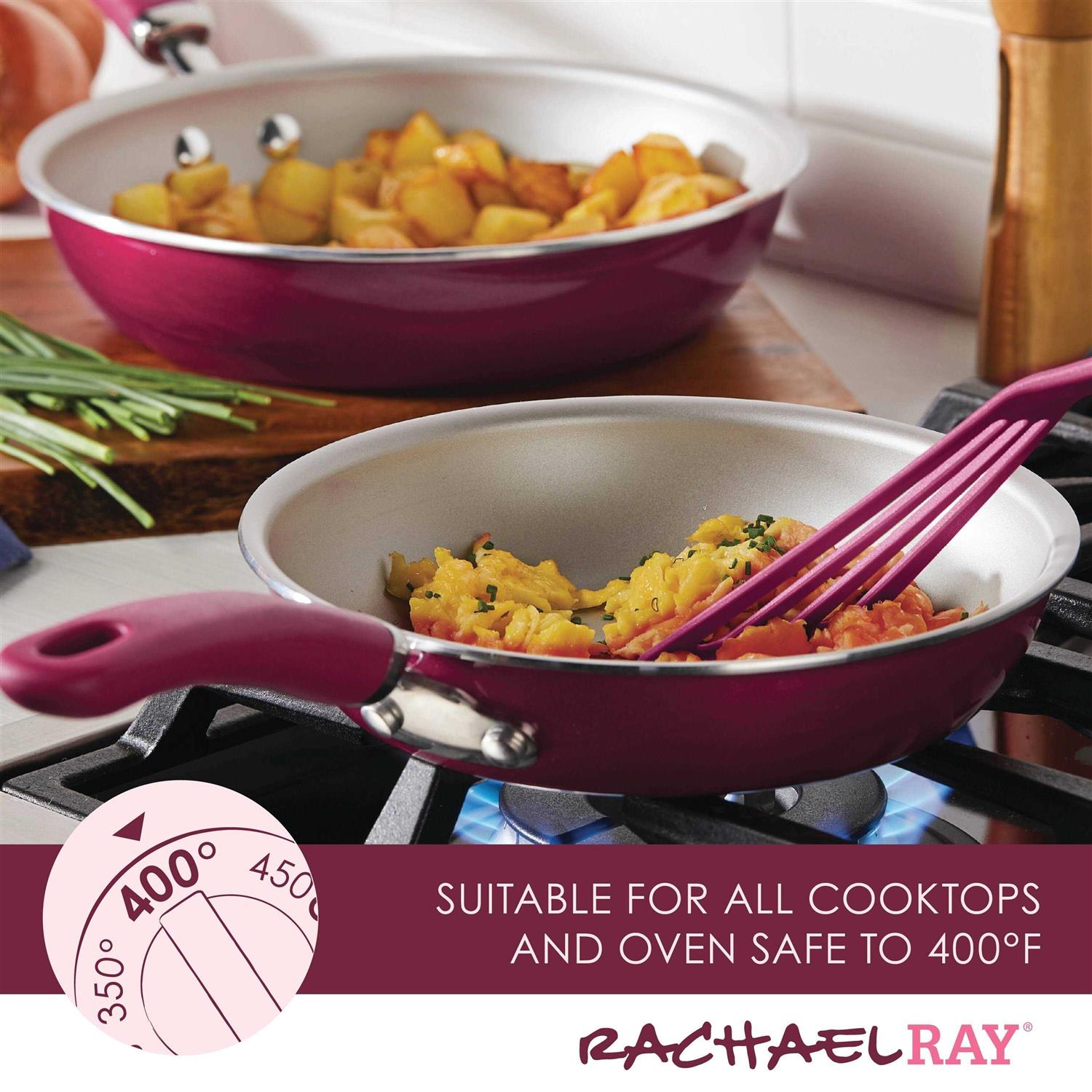 Rachael Ray 13 Create Delicious Aluminum Nonstick Cookware Set - Image 3