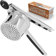 Priority Chef Stainless Steel Potato Ricer and Masher Anti-Slip Makes Light and Fluffy Mashed