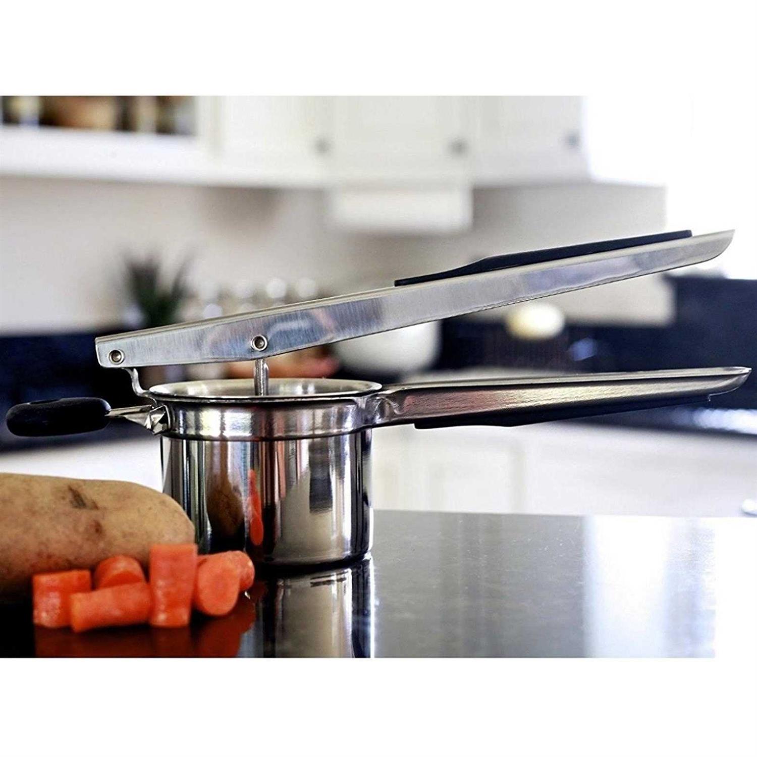 Priority Chef Stainless Steel Potato Ricer and Masher Anti-Slip Makes Light and Fluffy Mashed - Image 5