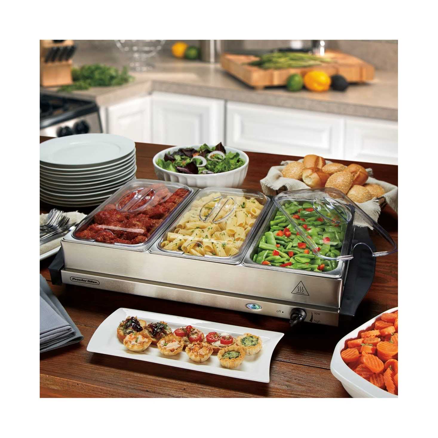 Proctor Silex Triple Buffet Server - Image 4