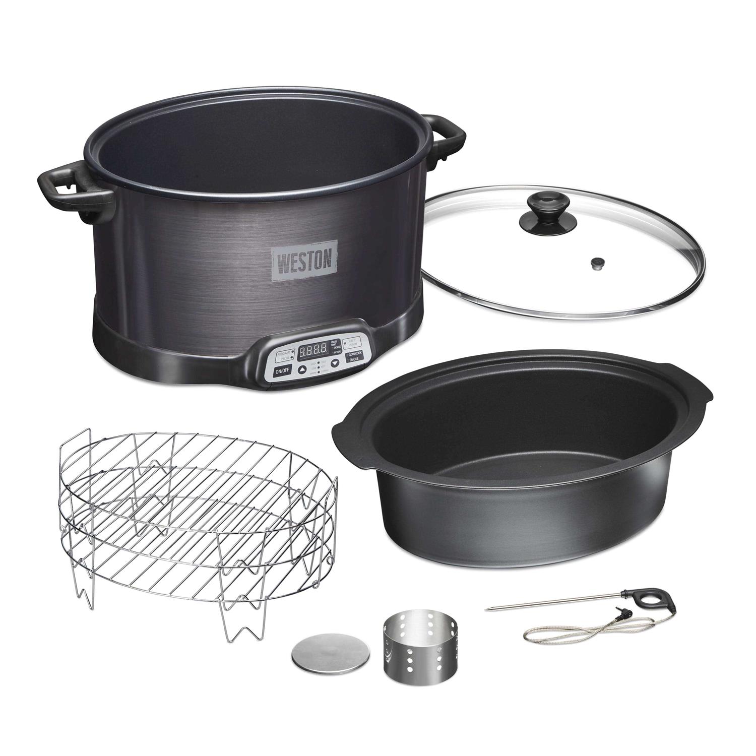 2 in 1 Indoor Smoker & Slow Cooker Weston