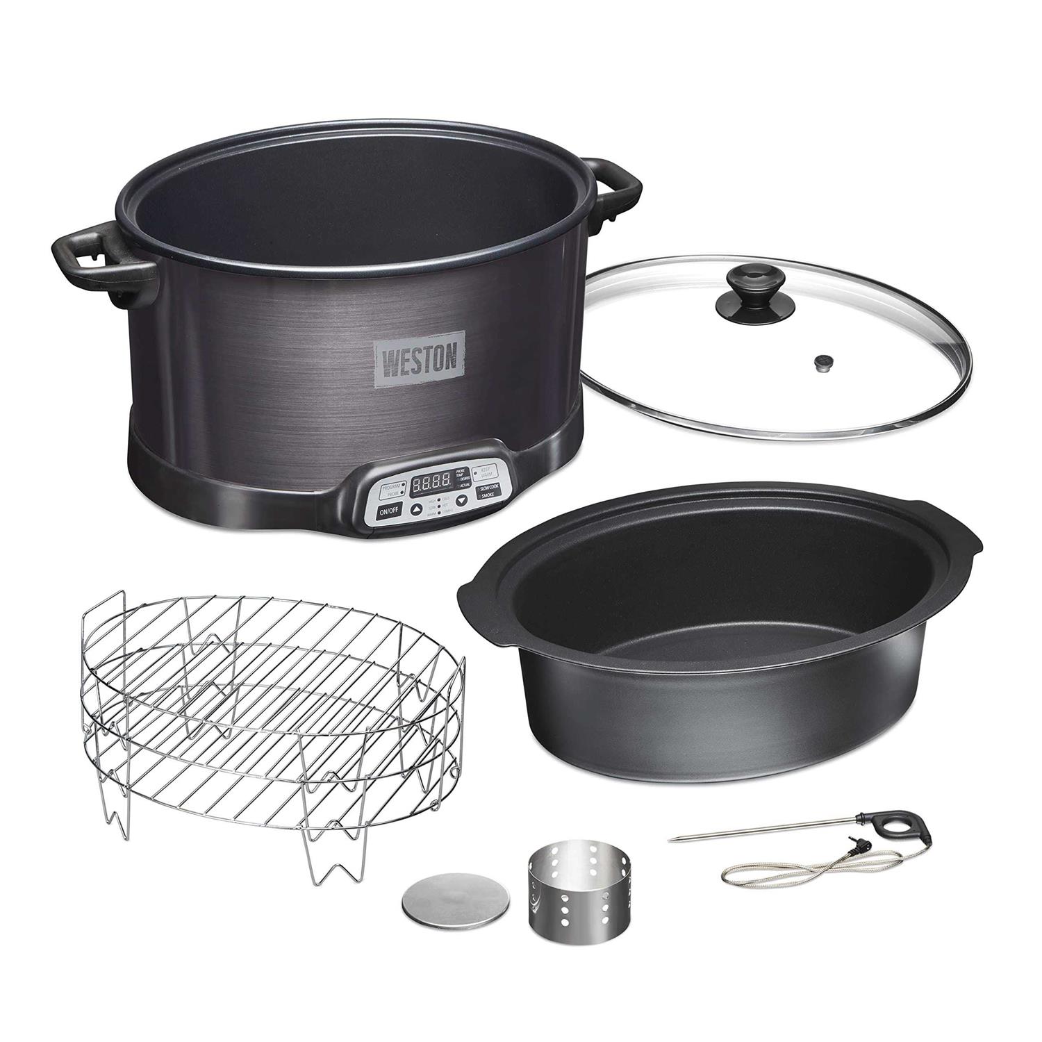 2 in 1 Indoor Smoker & Slow Cooker Weston