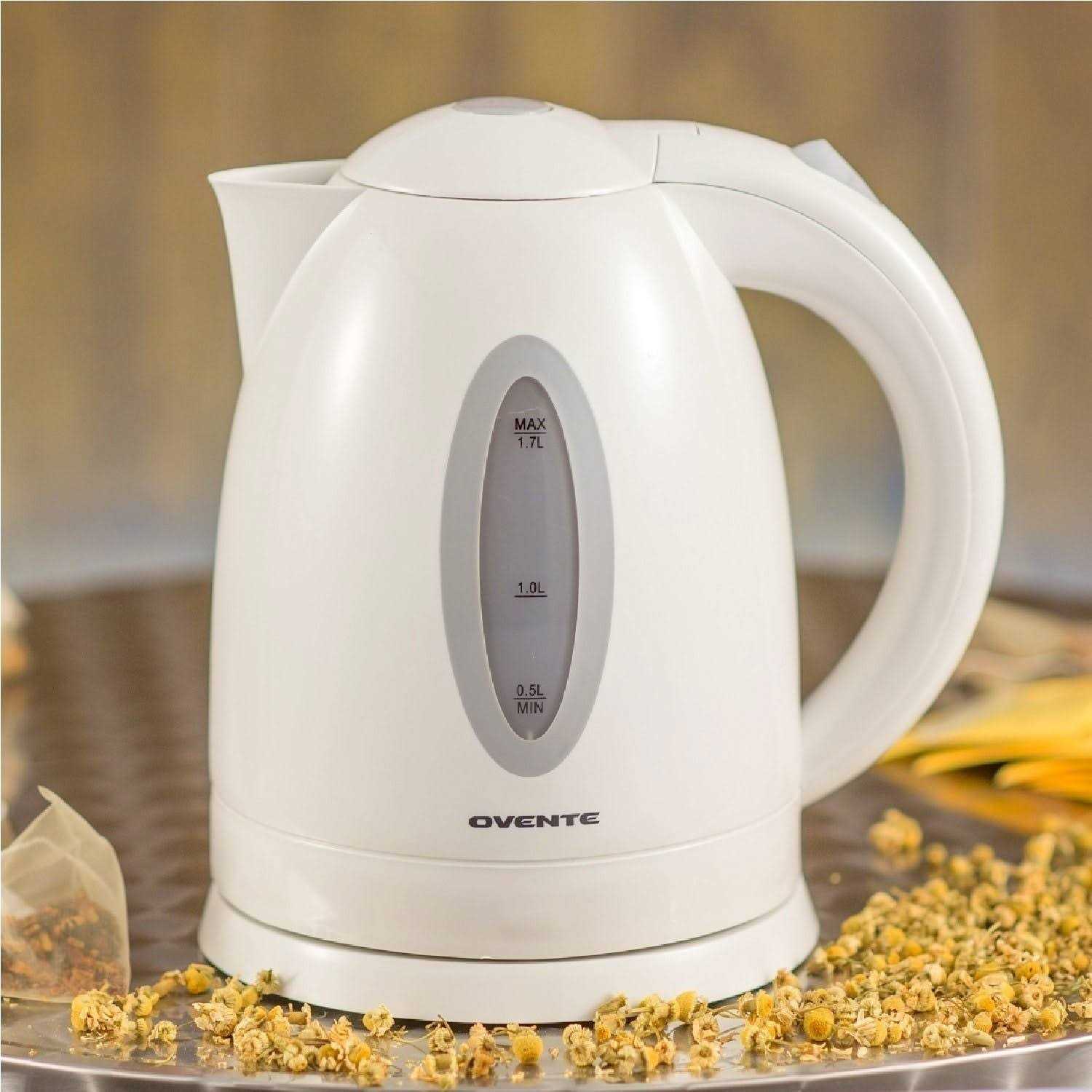 Ovente Electric Kettle Hot Water Heater 1.7 Liter BPA Free Fast Boiling Cordless Water Warmer - Image 3