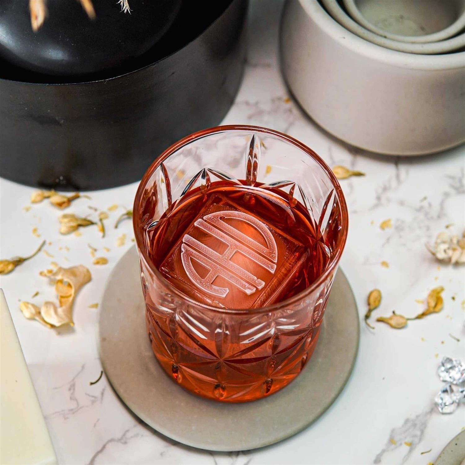 Siligrams Customized Silicone Ice Cube Mold Custom Ice Cube Mold Personalized 1.75-Inch - Image 3