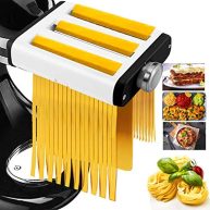 3 In 1 Pasta Maker Attachment for Kitchenaid Mixer Professional Pasta Attachment Includes Pasta Dough Roller