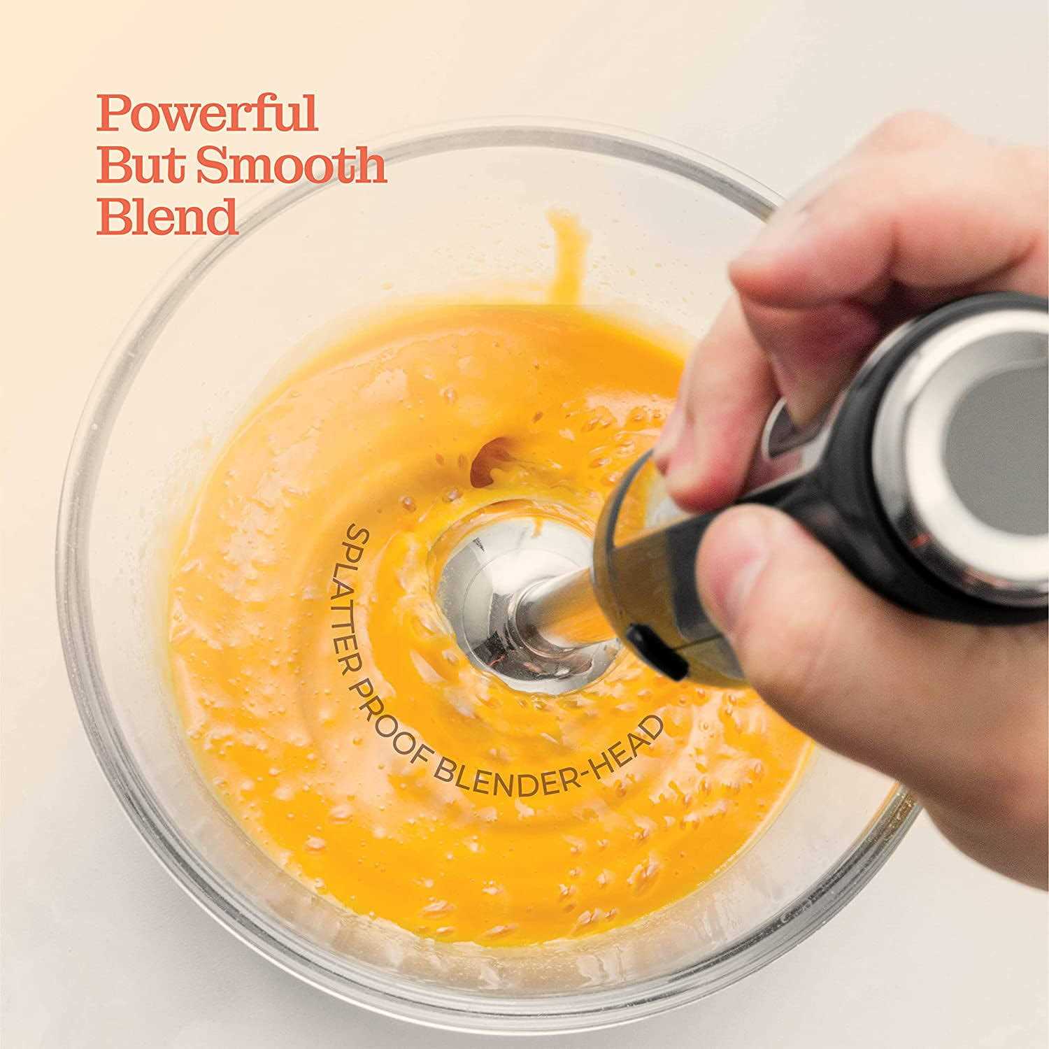 Peach Street Powerful Immersion Blender Electric Hand Blender 500 Watt with Turbo Mode - Image 2