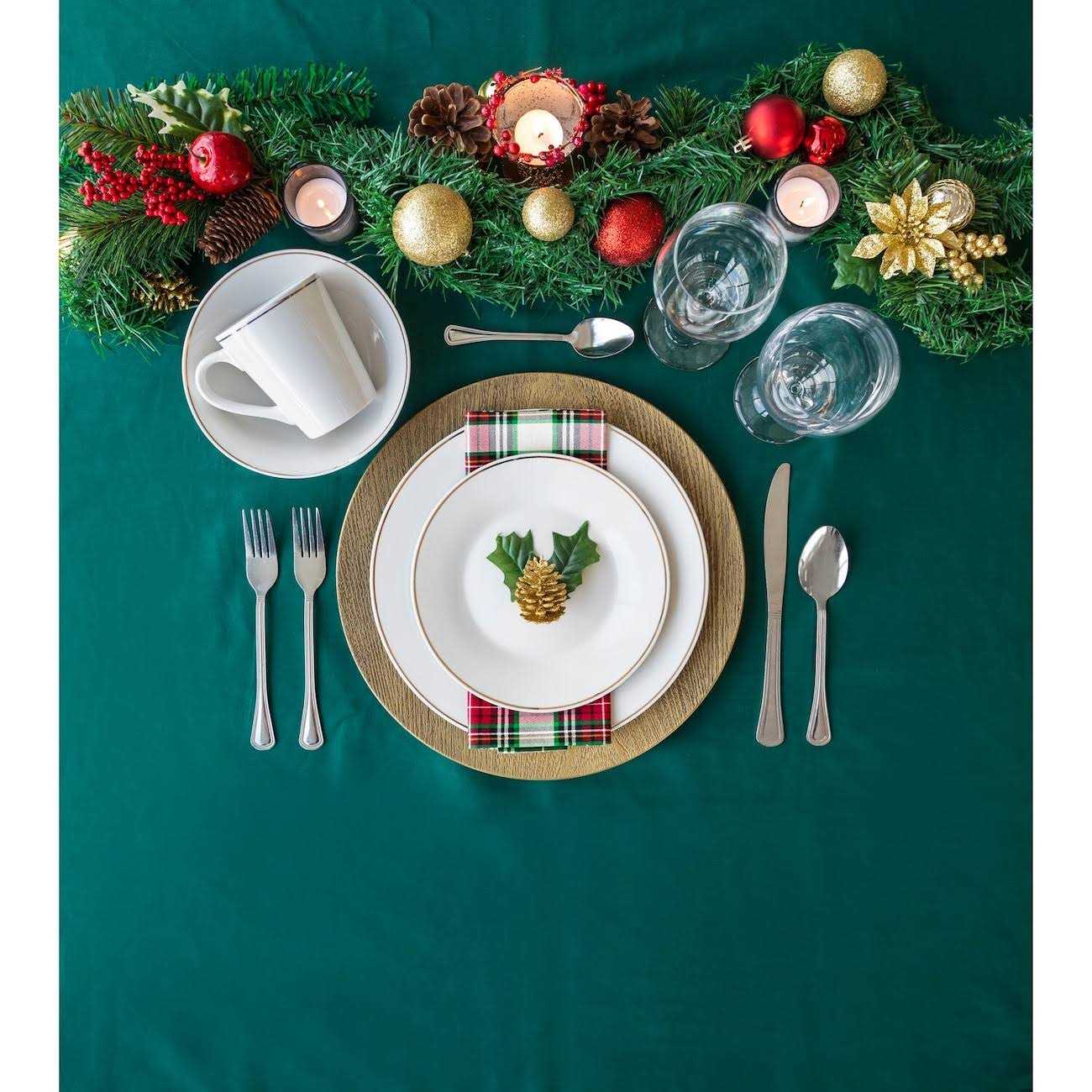 10.5 Golden Rim Dinner Plate - Image 2