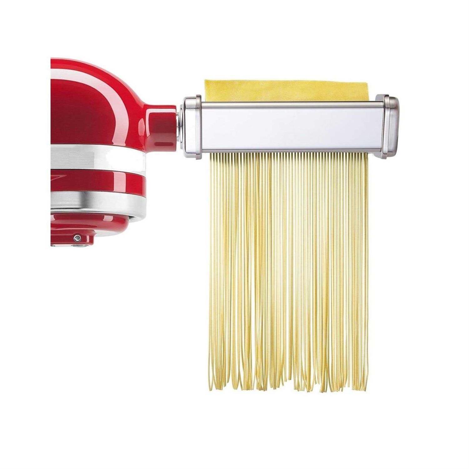 Pasta Attachment for KitchenAid Stand Mixer Included Pasta Sheet Roller, Spaghetti Cutter and Fettuccine Cutter Pasta Maker Stainless Steel - Image 2
