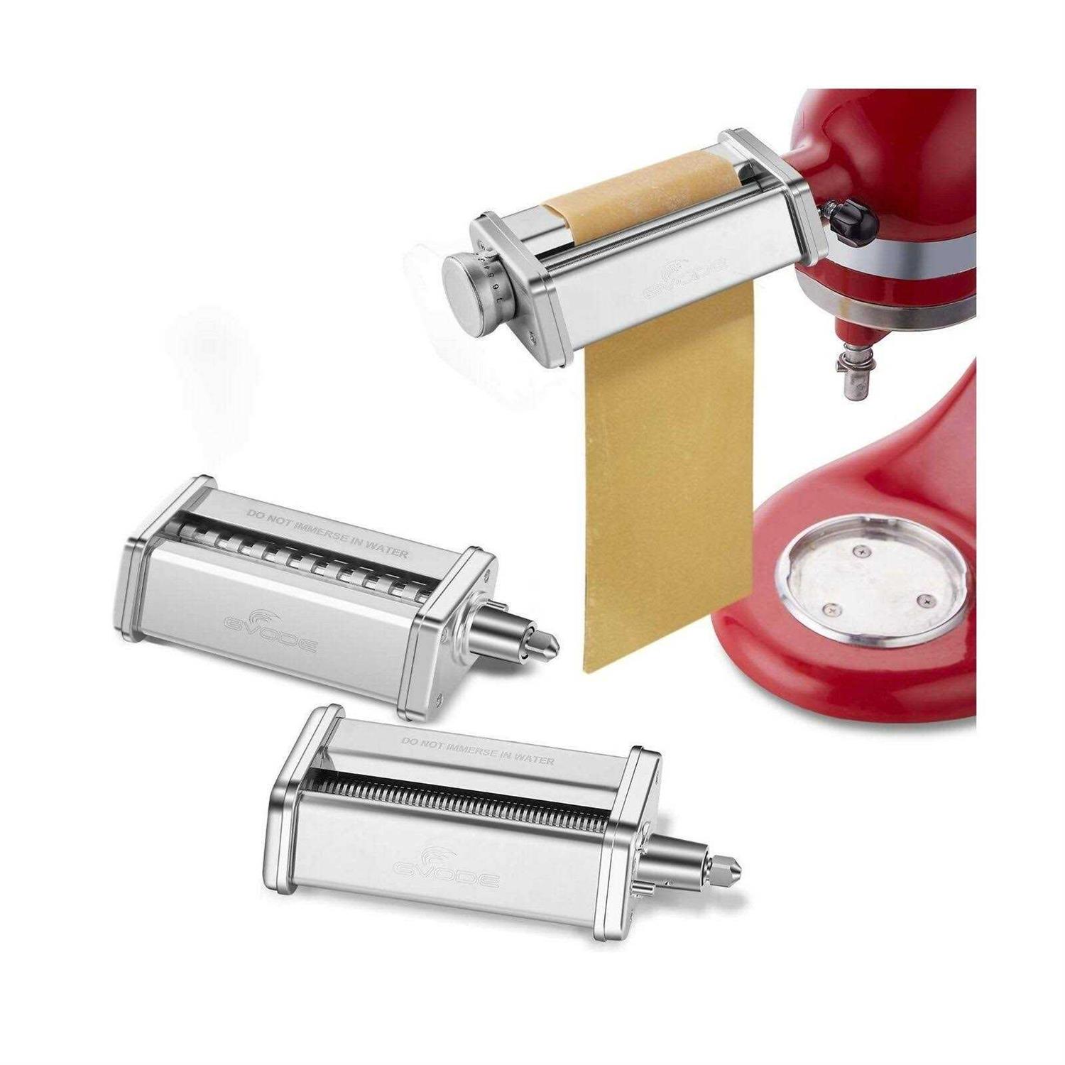 Pasta Attachment for KitchenAid Stand Mixer Included Pasta Sheet Roller, Spaghetti Cutter and Fettuccine Cutter Pasta Maker Stainless Steel - Image 5