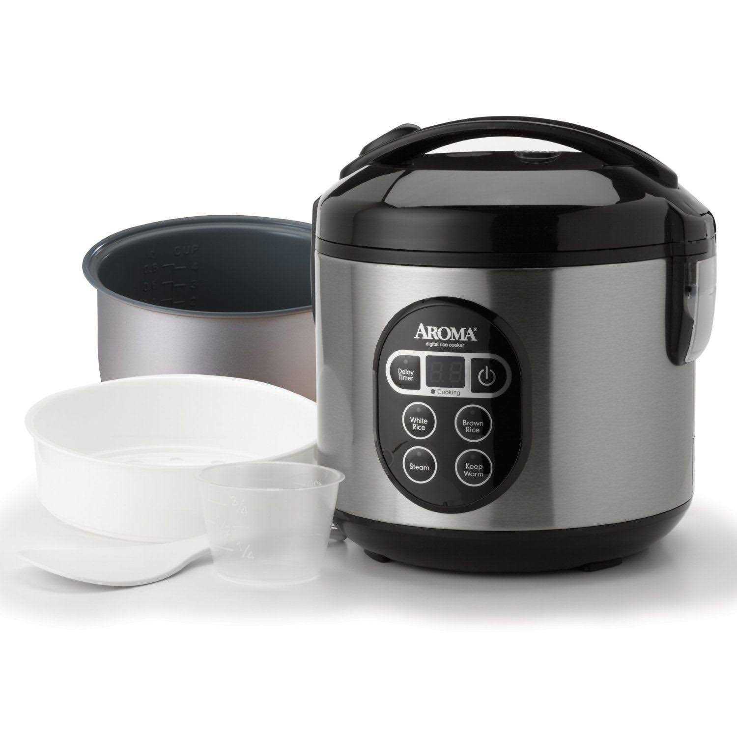 Aroma Housewares 2-8-Cups Digital Cool-Touch Rice Grain Cooker and Food Steamer - Image 4