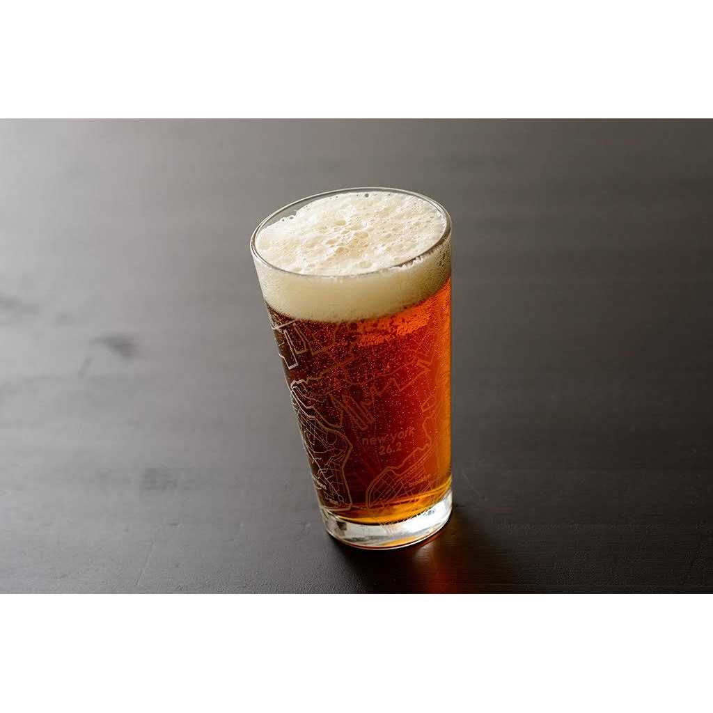 26.2 Marathon Map Pint Glass Standard - Image 4