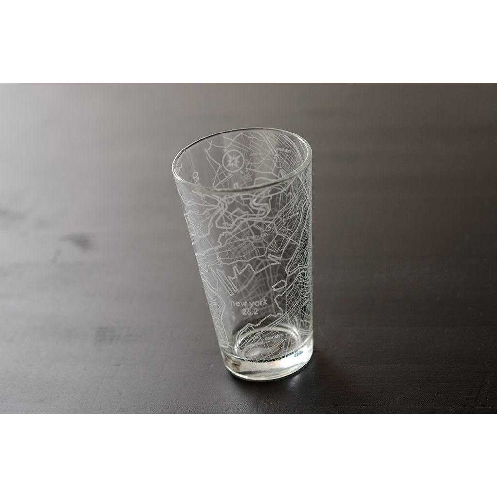 26.2 Marathon Map Pint Glass Standard - Image 5