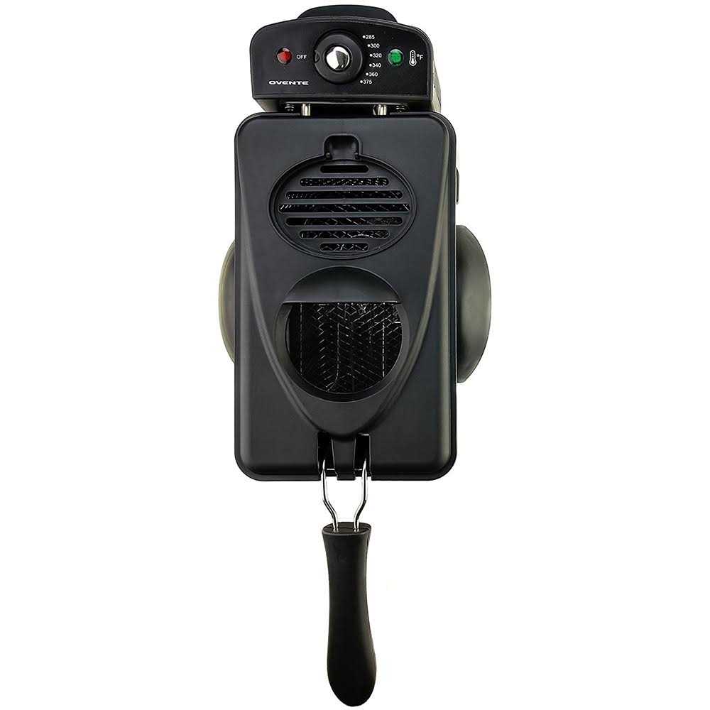 Ovente Electric Deep Fryer 2 Liter Capacity, 1500 Watt Lid with Viewing Window and Odor Filter - Image 2