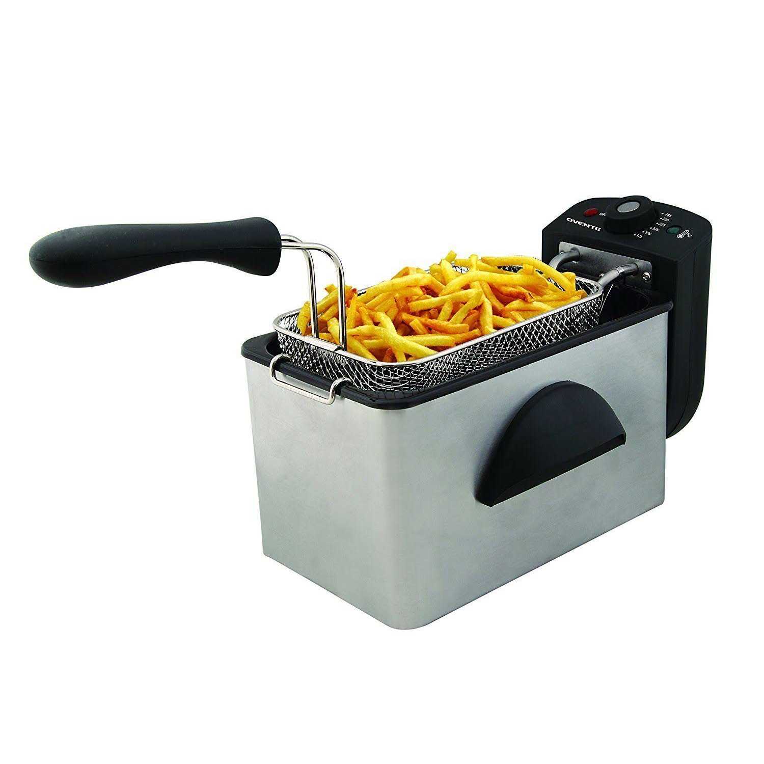 Ovente Electric Deep Fryer 2 Liter Capacity, 1500 Watt Lid with Viewing Window and Odor Filter - Image 4