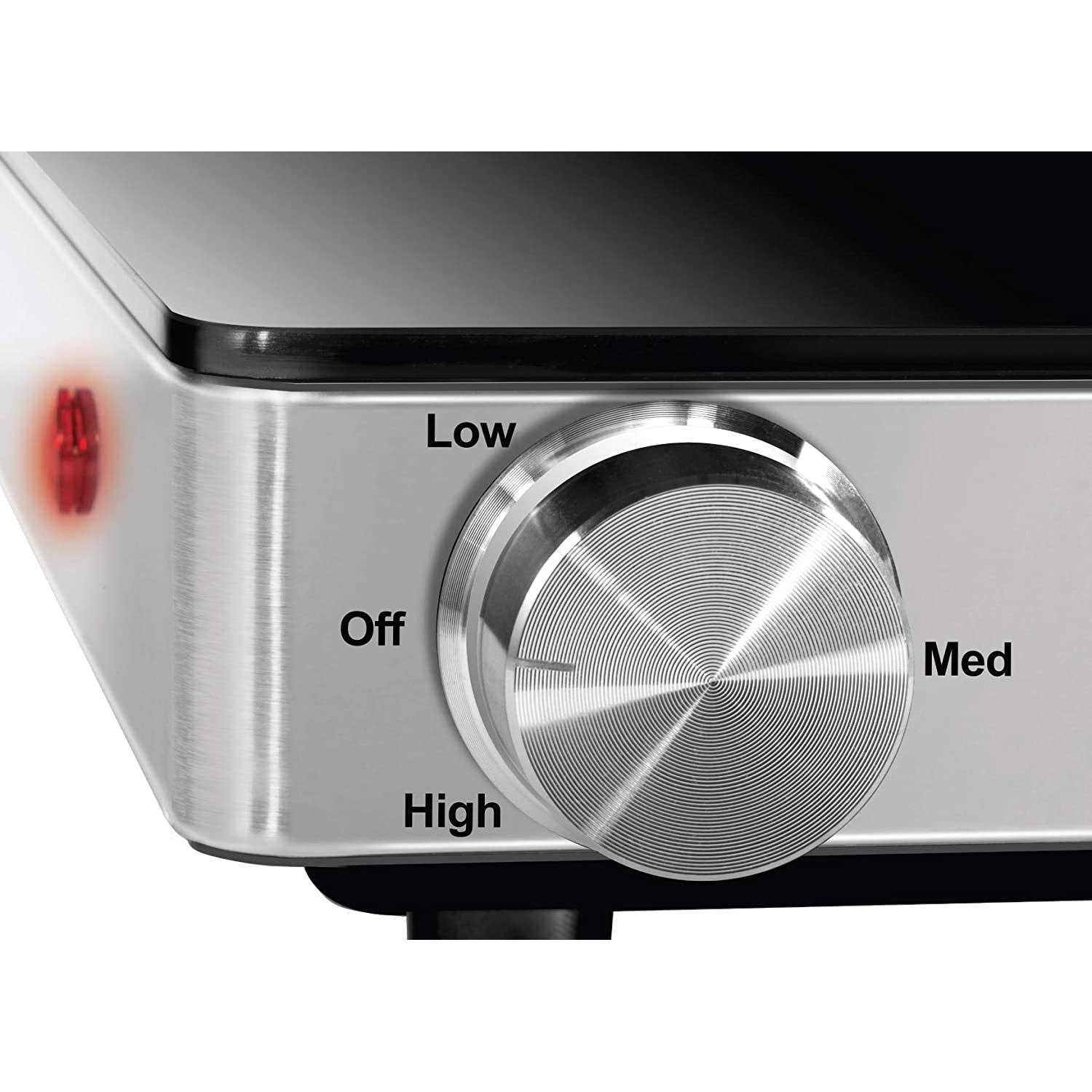 Chefman Compact Glasstop Warming Tray with Adjustable Temperature Control - Image 5