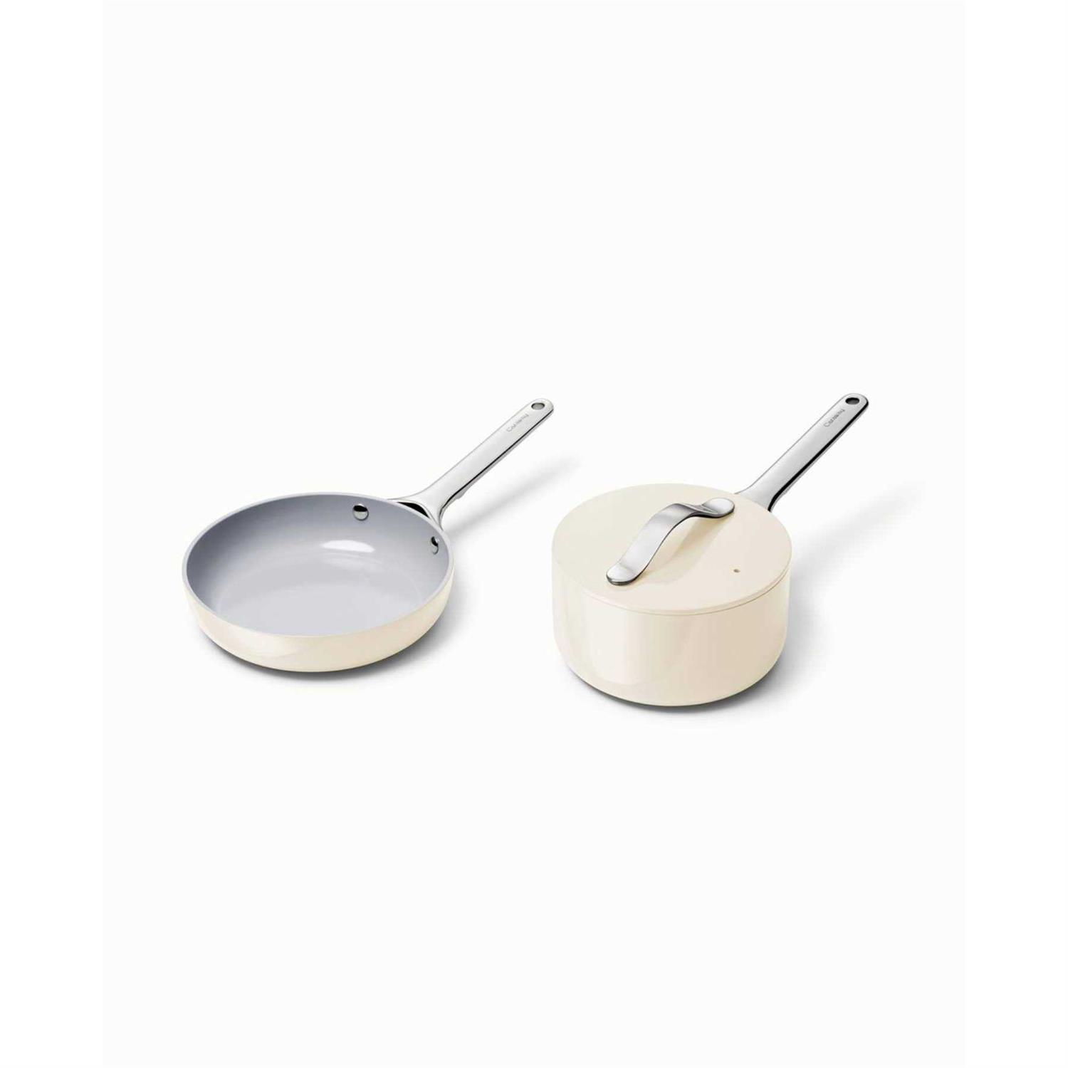 Caraway Mini Duo Non-Stick Ceramic Mini Fry Pan & Mini Sauce Pan