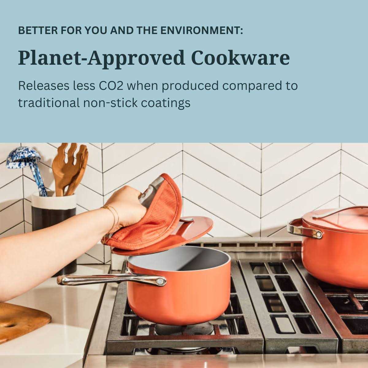 Caraway Mini Duo Non-Stick Ceramic Mini Fry Pan & Mini Sauce Pan - Image 4