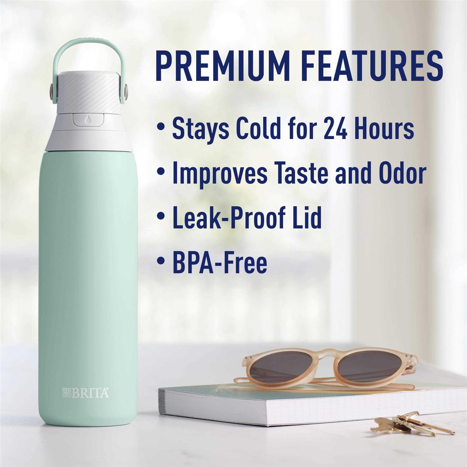 Brita Stainless Steel Water Bottle with Filter - Image 2
