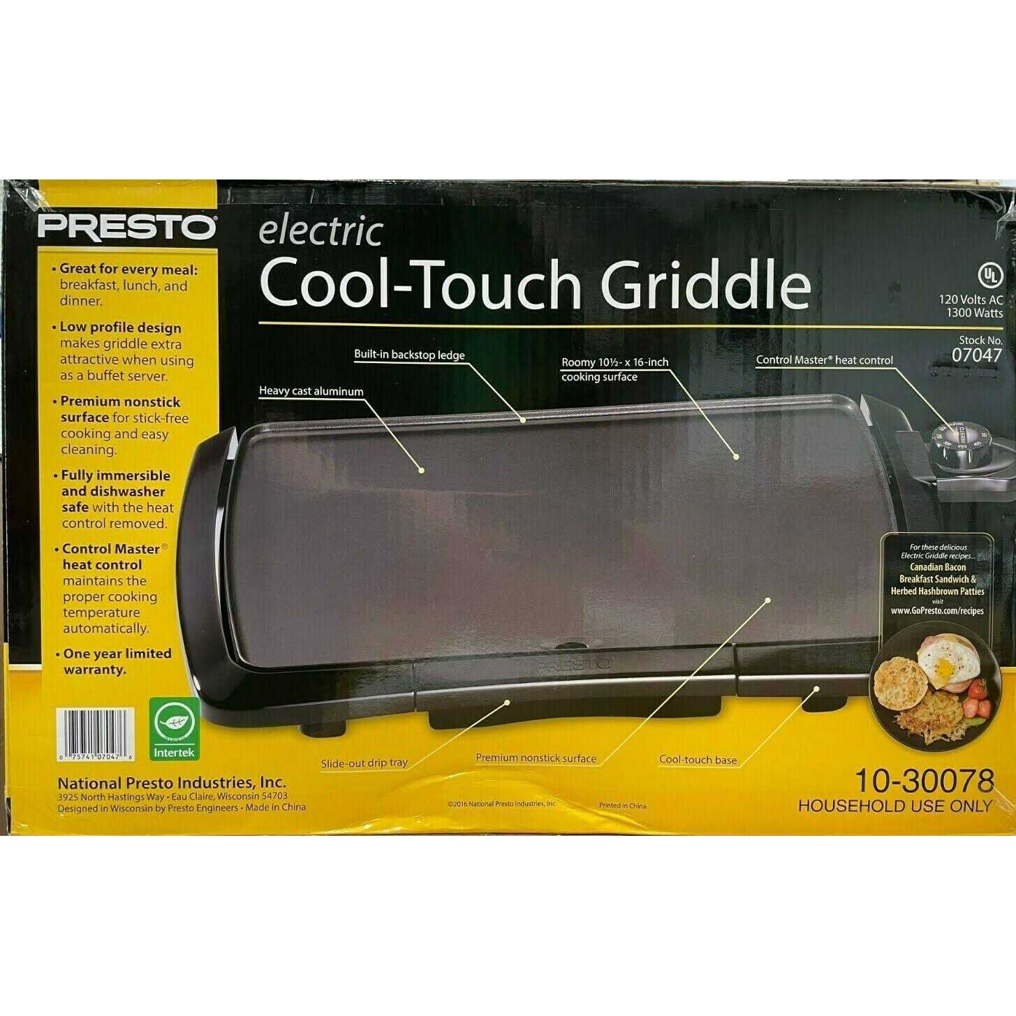 Presto Cool Touch Electric Griddle 07047 - Image 3