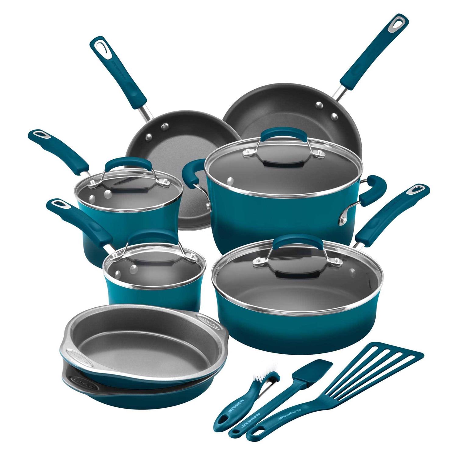 Rachael Ray 15-Piece Nonstick Cookware Set