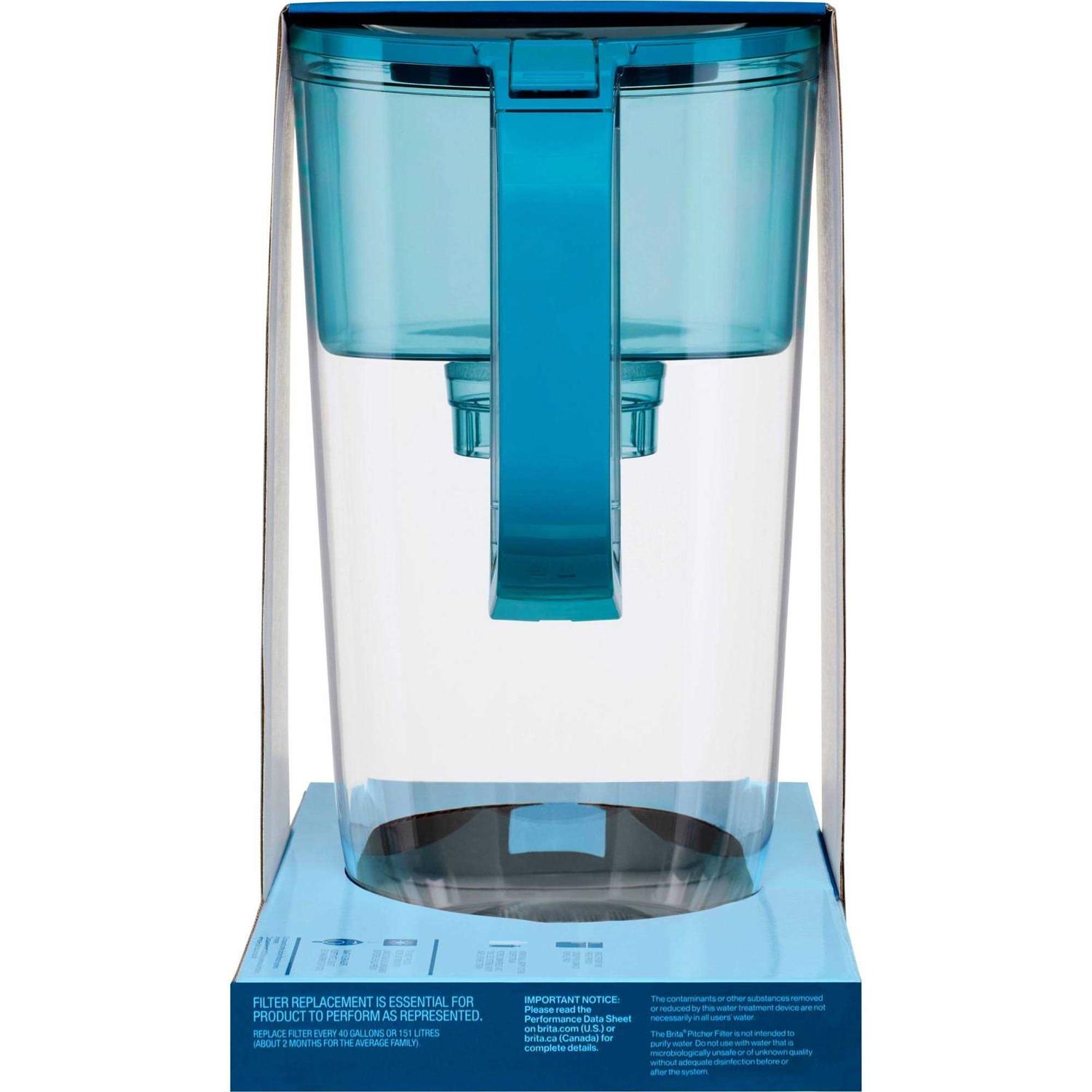 Brita Large Tahoe Teal 10-Cup Water Filter Pitcher - Image 5