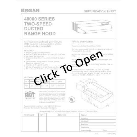 Broan 403004 Range Hood - Image 4