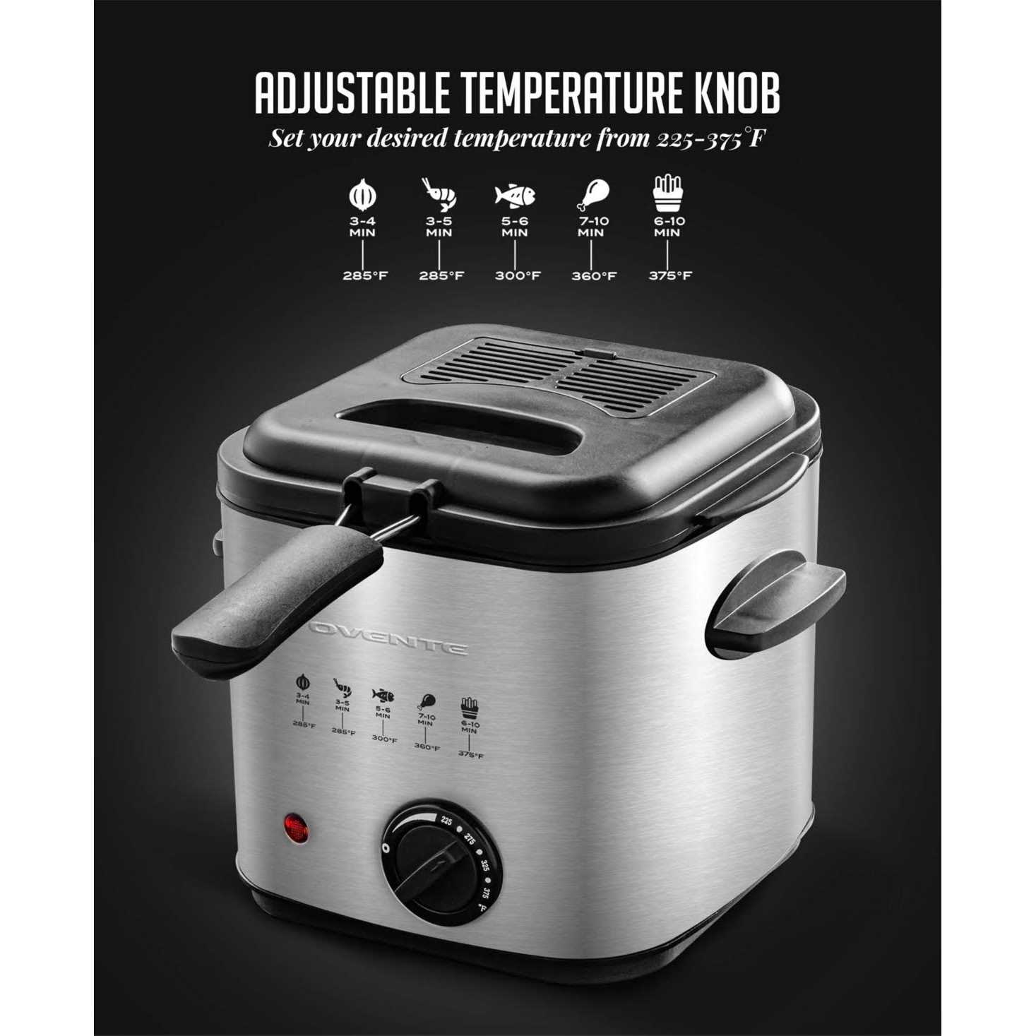 OVENTE Electric Deep Fryer with Removable Basket - Image 2