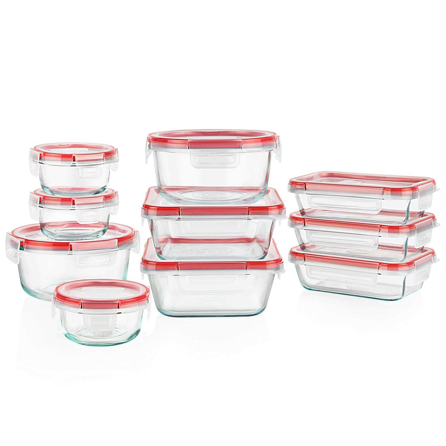 Pyrex 20pc Glass Freshlock Food Storage Set