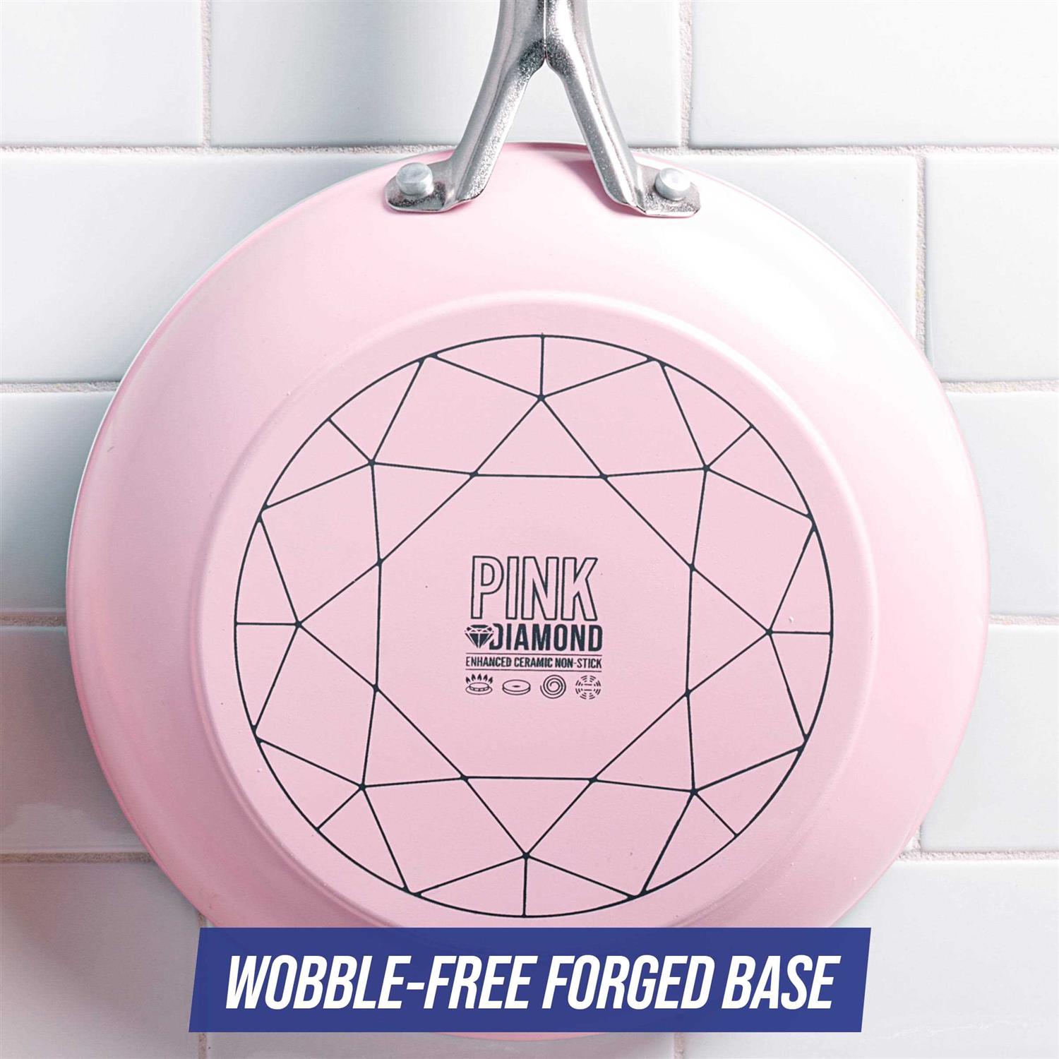 Blue Diamond Toxin-Free Ceramic and Dishwasher Safe 12-Piece Pots and Pans Cookware Set - Image 3