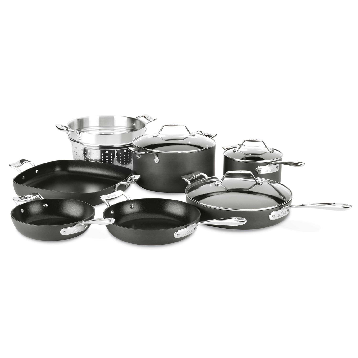 All-Clad Essentials 10-Piece Nonstick Cookware Set