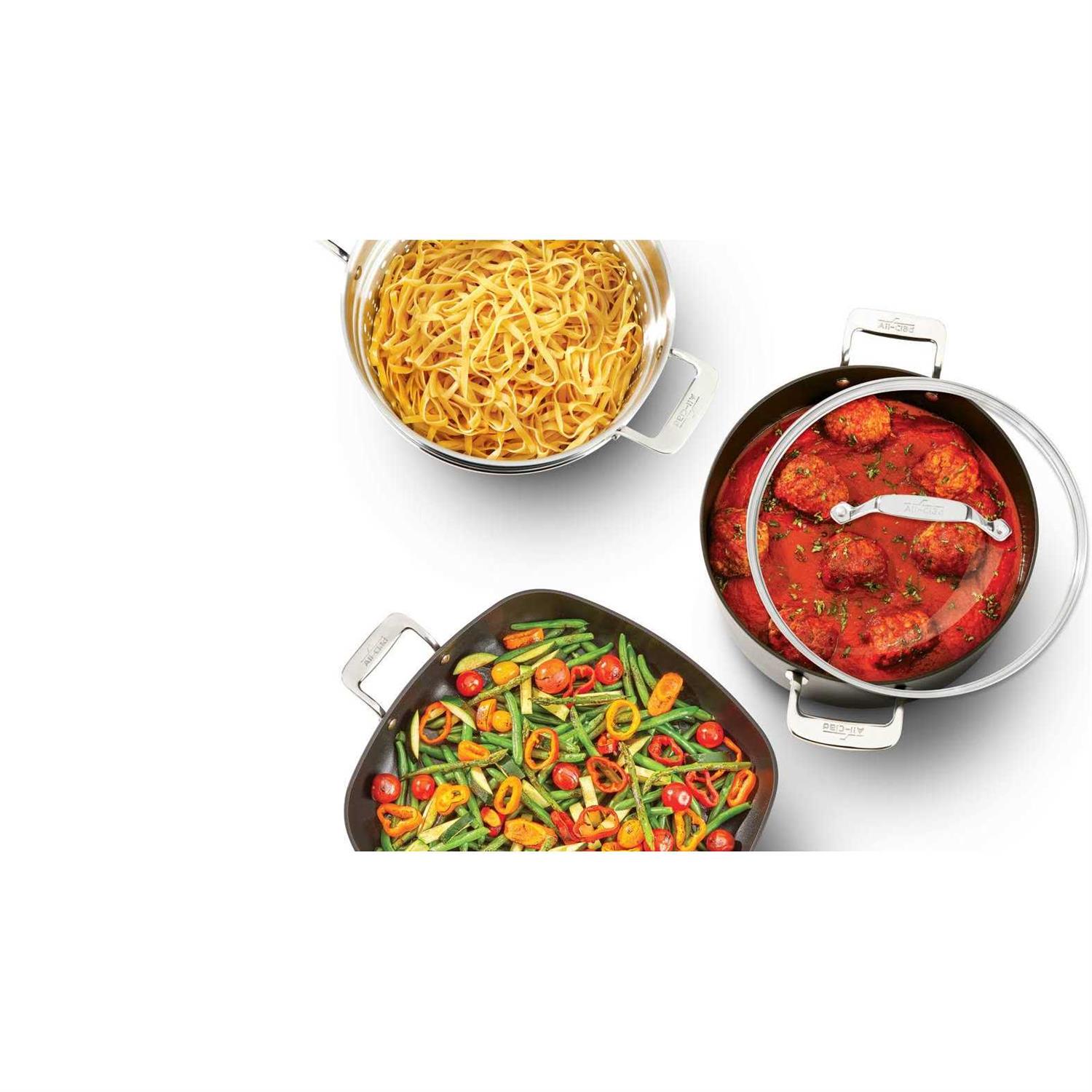 All-Clad Essentials 10-Piece Nonstick Cookware Set - Image 2