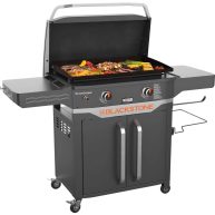 Blackstone ProSeries 2 Burner 28 Outdoor Cabinet Griddle with Hood
