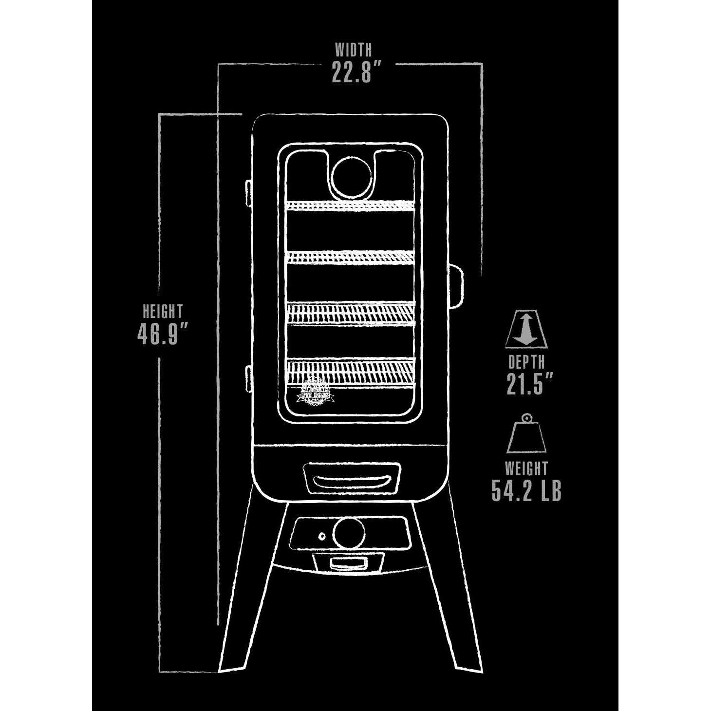 Pit Boss 3-Series Gas Vertical Smoker - Image 4
