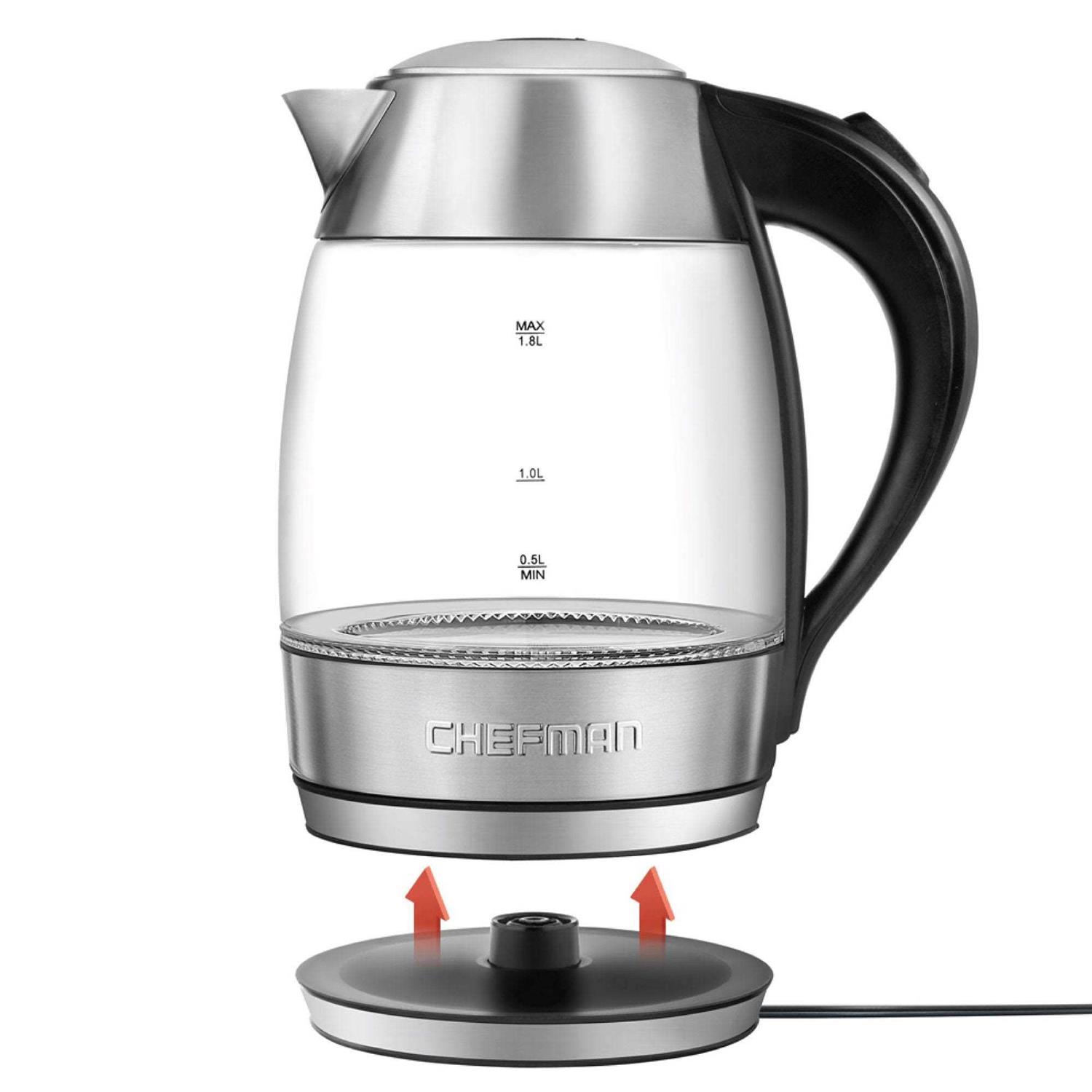 Chefman Fast-Boiling Glass Electric Kettle - Image 2